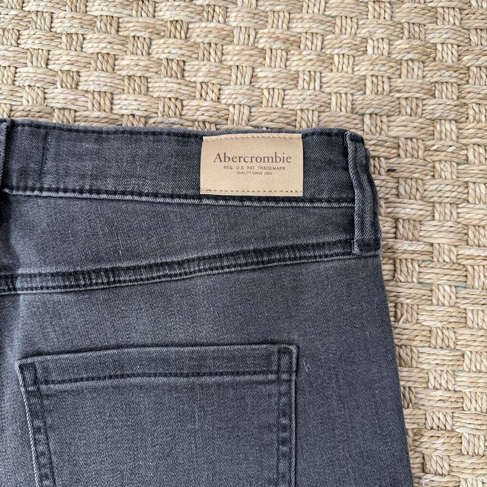 NWT Abercrombie Kids High Rise Wide Leg Black Wash Pearl Jeans Sz 17/18 - Picture 12 of 12
